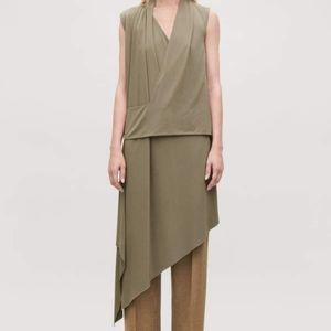 🏷 COS Draped Wrap Jersey Dress